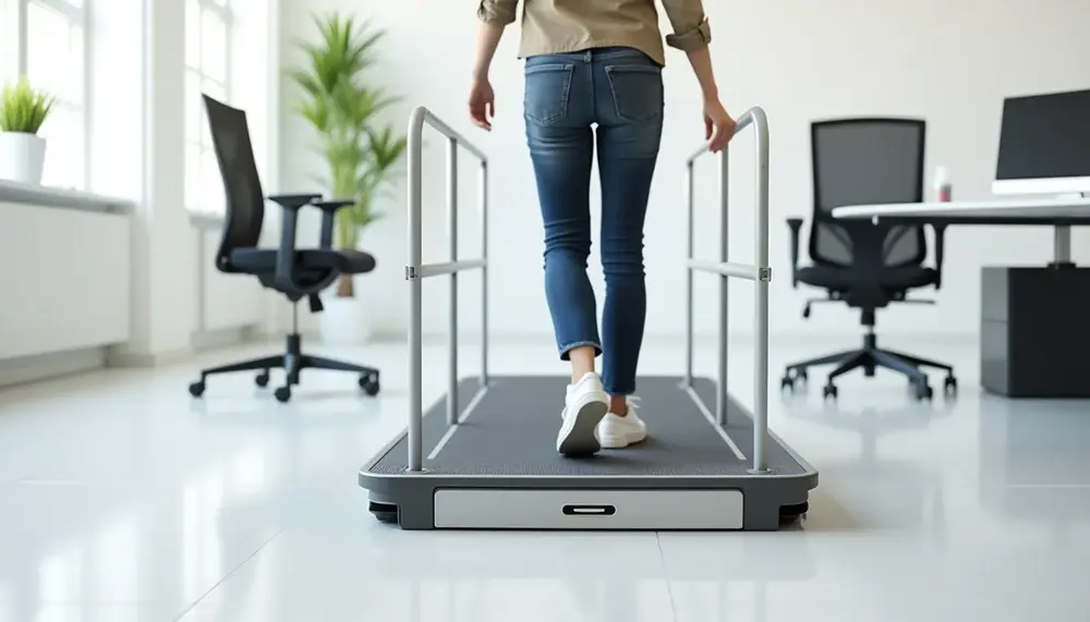 Walking Pad mit Handlauf: Mehr Sicherheit bei deinem Büro-Workout